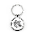 Round Stainless Steel Keychain